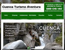 Tablet Screenshot of cuencaturismoaventura.com